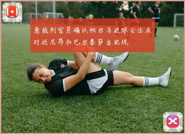 意裁判官员确认帕尔马进球合法未对迈尼昂和巴尔泰萨吉犯规